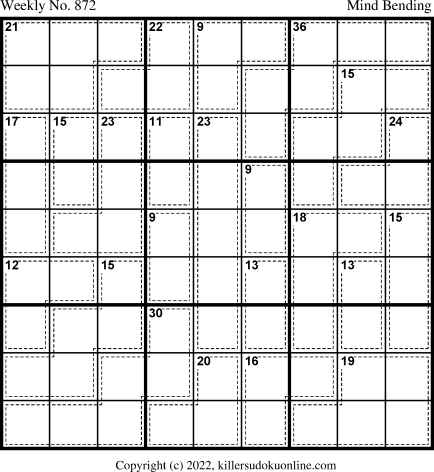 Killer Sudoku for 9/19/2022