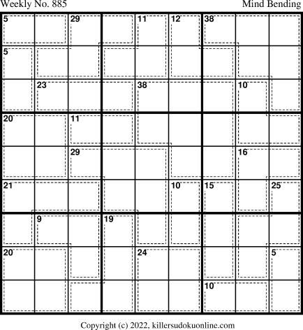 Killer Sudoku for 12/19/2022