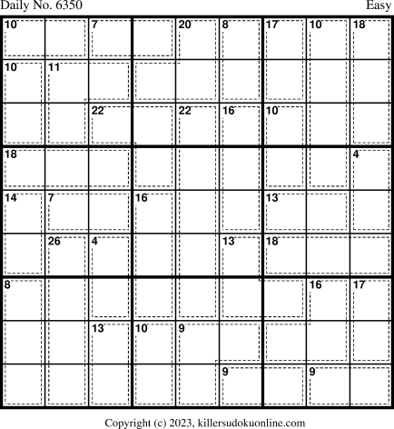 Killer Sudoku for 5/8/2023
