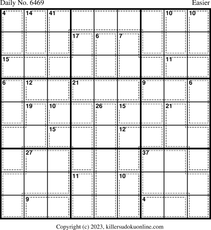 Killer Sudoku for 9/4/2023