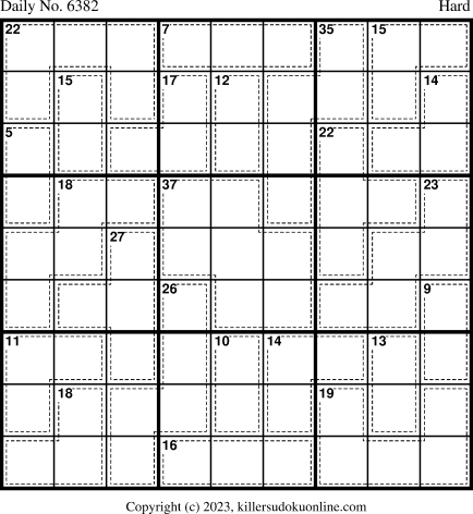 Killer Sudoku for 6/9/2023