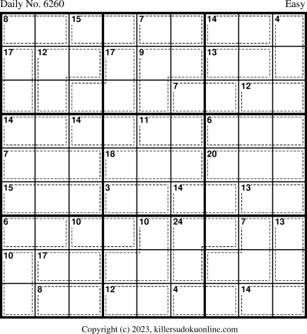 Killer Sudoku for 2/7/2023