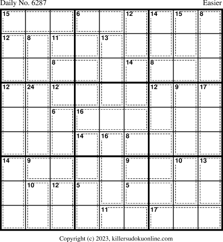 Killer Sudoku for 3/6/2023