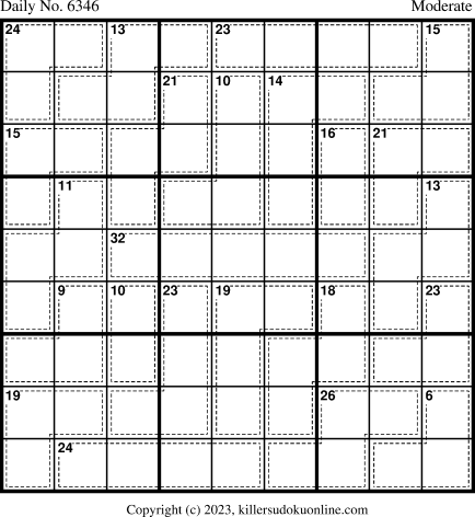 Killer Sudoku for 5/4/2023