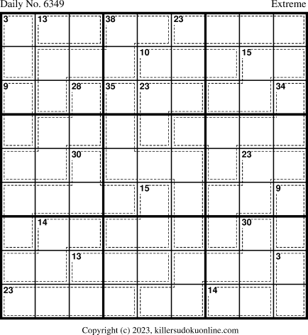 Killer Sudoku for 5/7/2023
