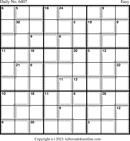 Killer Sudoku for 7/4/2023