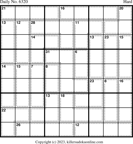 Killer Sudoku for 4/8/2023