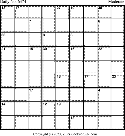 Killer Sudoku for 6/1/2023