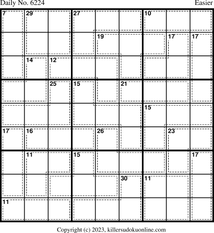 Killer Sudoku for 1/2/2023