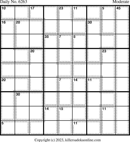 Killer Sudoku for 2/10/2023