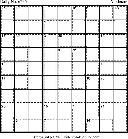 Killer Sudoku for 1/13/2023
