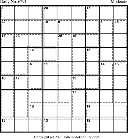 Killer Sudoku for 3/10/2023