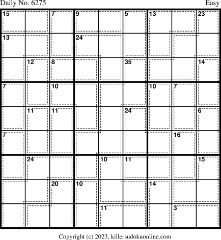 Killer Sudoku for 2/22/2023
