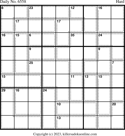 Killer Sudoku for 12/2/2023