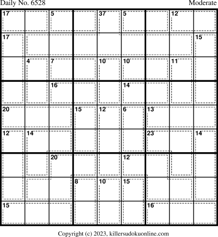 Killer Sudoku for 11/2/2023