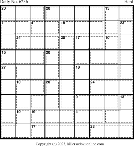 Killer Sudoku for 1/14/2023
