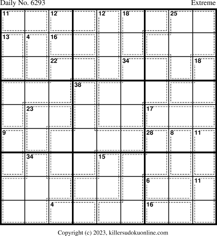 Killer Sudoku for 3/12/2023