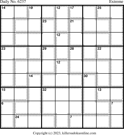 Killer Sudoku for 1/15/2023