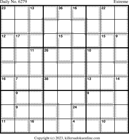 Killer Sudoku for 2/26/2023