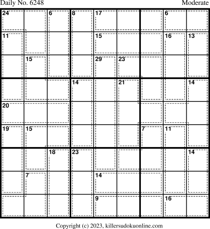 Killer Sudoku for 1/26/2023
