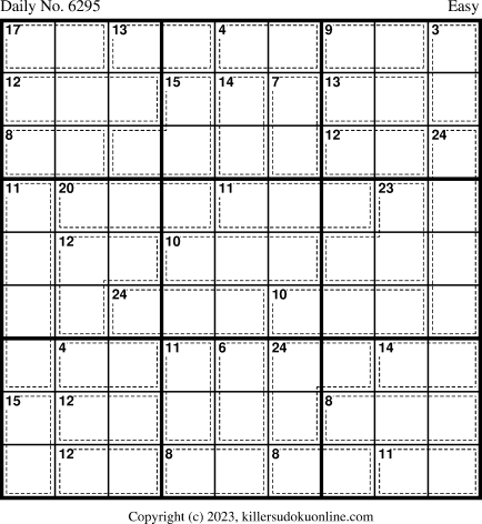 Killer Sudoku for 3/14/2023