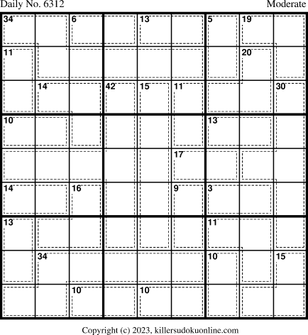 Killer Sudoku for 3/31/2023