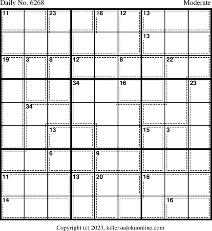 Killer Sudoku for 2/15/2023