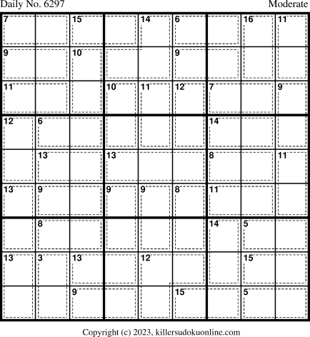 Killer Sudoku for 3/16/2023