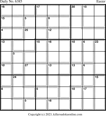 Killer Sudoku for 6/12/2023