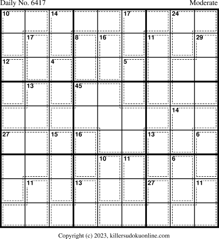 Killer Sudoku for 7/14/2023