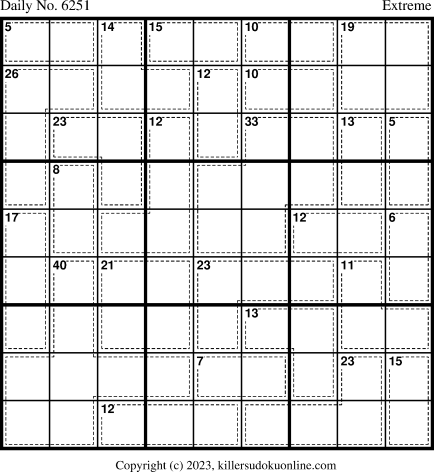 Killer Sudoku for 1/29/2023