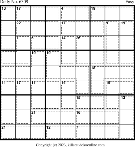 Killer Sudoku for 3/28/2023