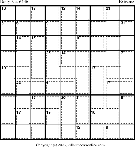 Killer Sudoku for 8/12/2023