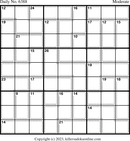 Killer Sudoku for 6/15/2023