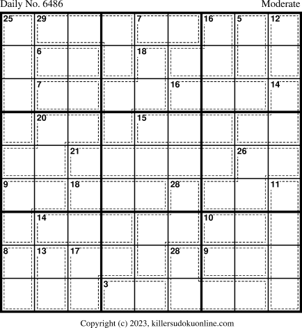 Killer Sudoku for 9/21/2023