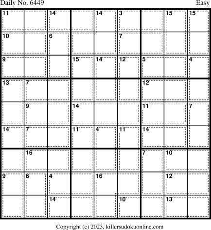 Killer Sudoku for 8/15/2023