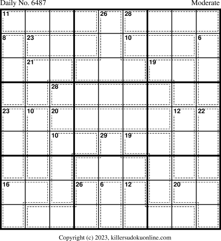 Killer Sudoku for 9/22/2023