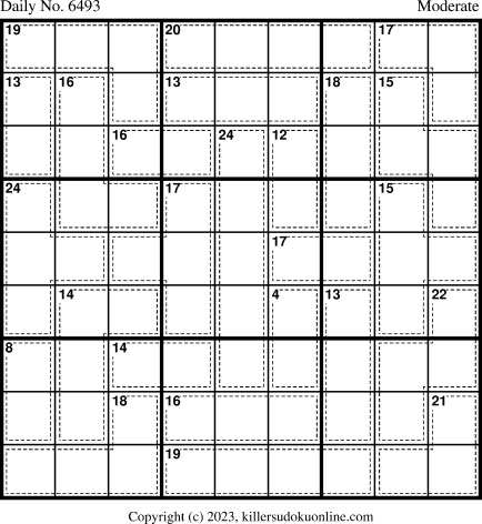 Killer Sudoku for 9/28/2023