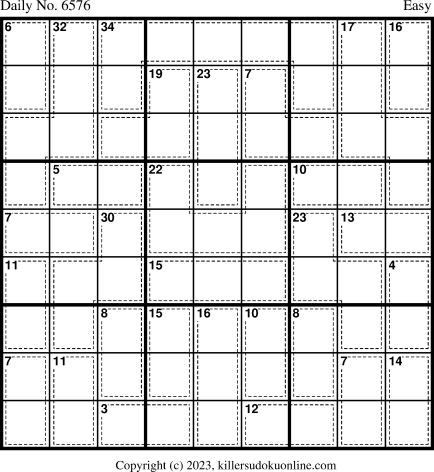 Killer Sudoku for 12/20/2023