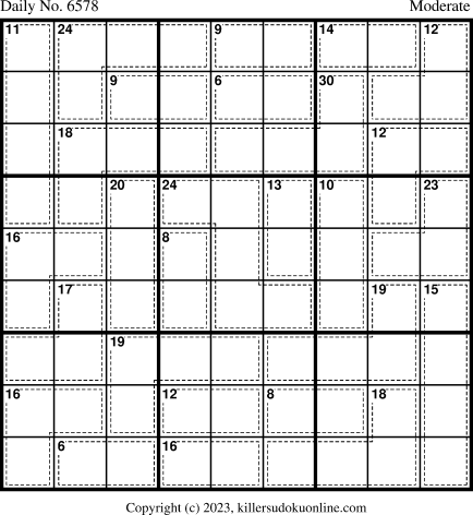 Killer Sudoku for 12/22/2023