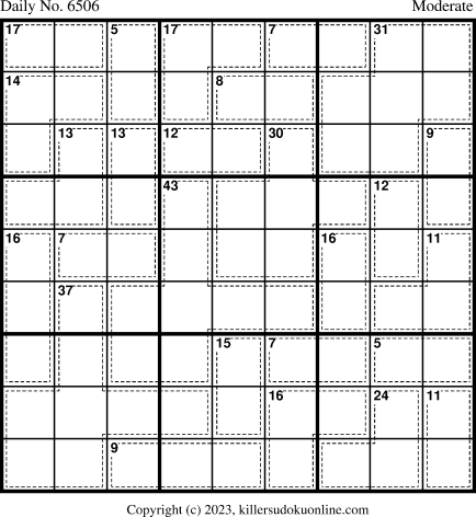 Killer Sudoku for 10/11/2023