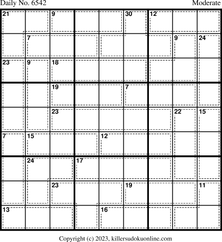Killer Sudoku for 11/16/2023