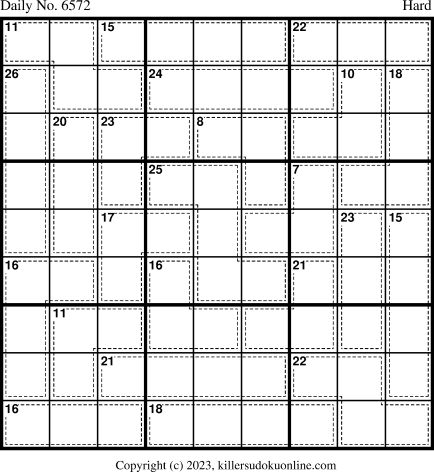 Killer Sudoku for 12/16/2023