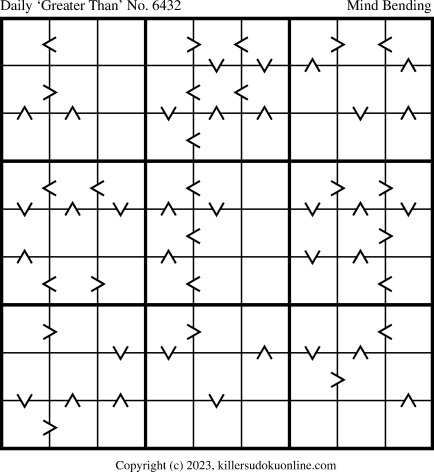 Killer Sudoku for 11/23/2023