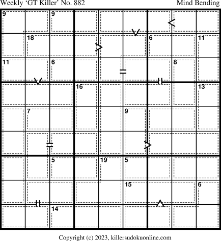 Killer Sudoku for 3/6/2023