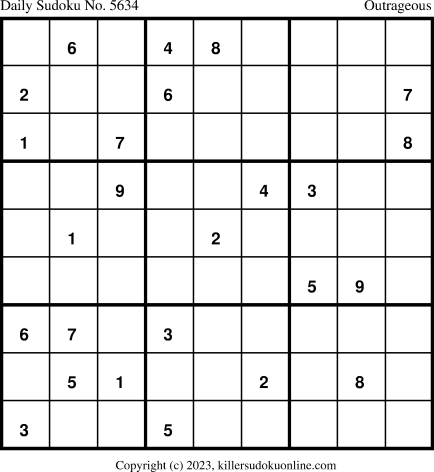 Killer Sudoku for 8/6/2023