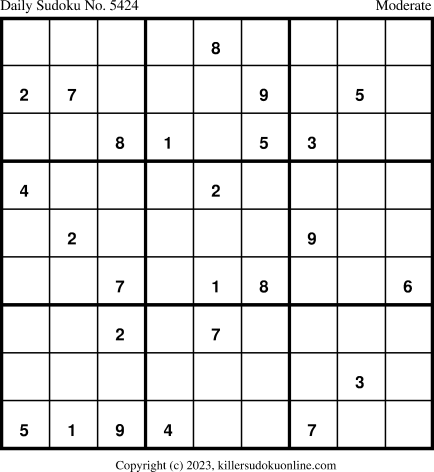 Killer Sudoku for 1/8/2023