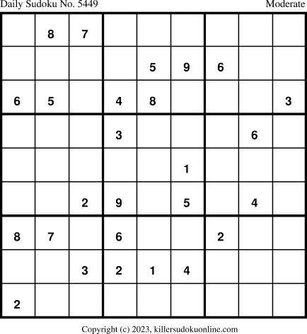 Killer Sudoku for 2/2/2023