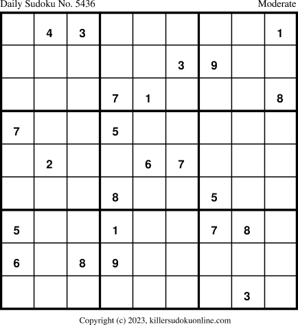 Killer Sudoku for 1/20/2023