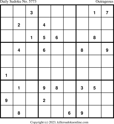 Killer Sudoku for 12/23/2023